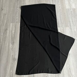 Elegant Black Women's Lightweight Chiffon Shawl